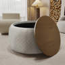 Ebern Designs Debe Drum Coffee Table with Storage & Reviews | Wayfair
